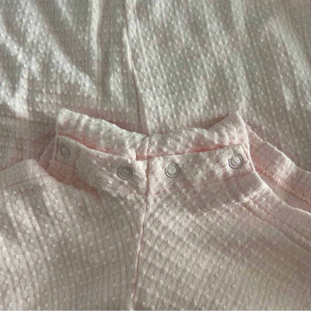 Authentic Celine Baby Pink Romper with Embroidered Bear - Picture 4 of 4